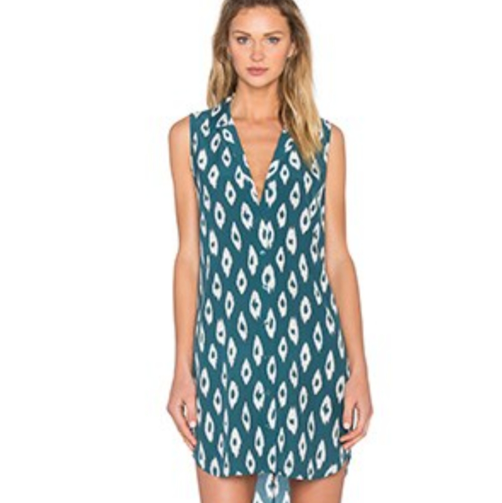 ATMOSPHERE revolve Sleeveless Adalyn Ikat Print Dress in Amulet Multi. Green pr